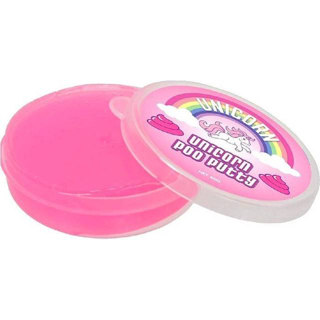 KandyToys Unicorn Poo Pink Putty Slime Toy Games Putty Squishy Tub Kids Party Bag Filler Toy