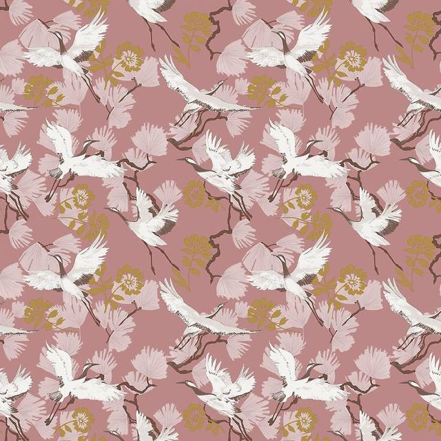 furn. Demoiselle Easy to apply Wallpaper Blush - Pink