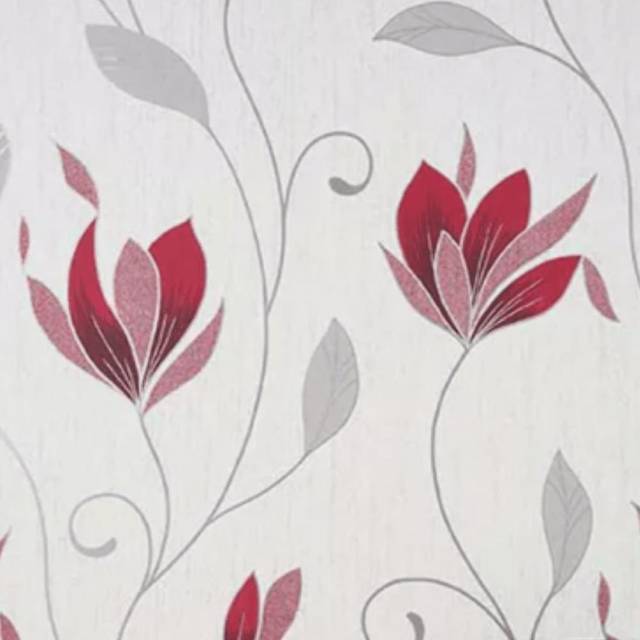 Crown Synergy Floral Black Wallpaper M1719