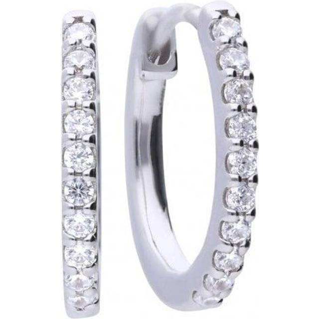 Diamonfire hoop earrings e5609 - cubic zirconia sterling silver