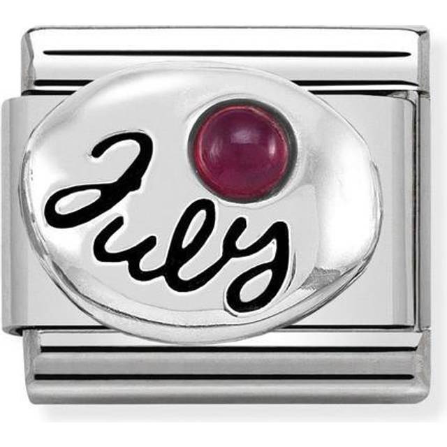 Nomination Classic Silver July Ruby Birthday &amp; Birthstones Charms