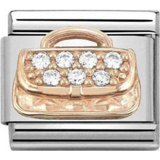 Nomination Classic Rose Gold CZ Handbag Fashion &amp; Fun Charms