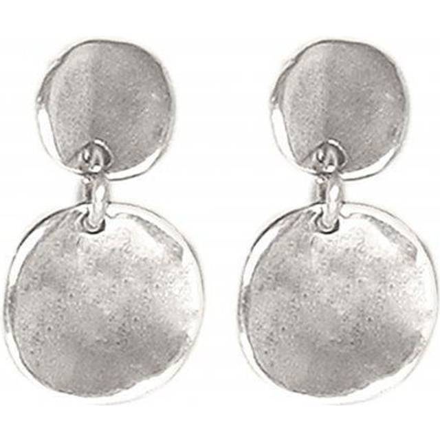 Scales Silver Metal Earrings