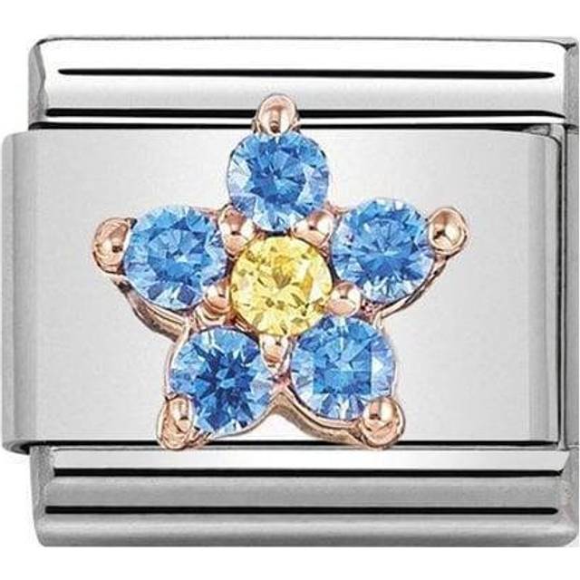 Nomination CLASSIC Rose Gold Yellow And Light Blue Flower Charm 430317/02