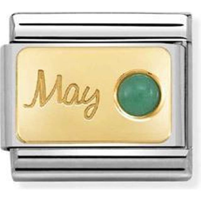 Nomination Classic Gold May Emerald Birthday &amp; Birthstone Charms