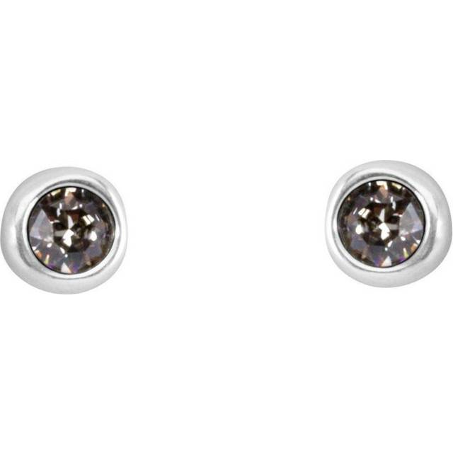 Ego White Crystal Pearl Shell Earrings