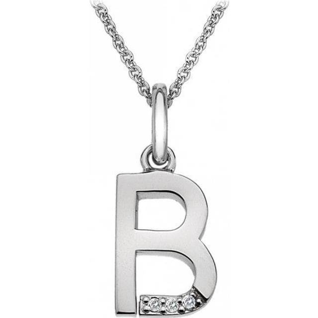 Hot Diamonds Silver A Micro Pendant Necklace