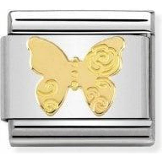 Nomination Classic Gold Butterfly Versailles Charm - Silver,Gold,White