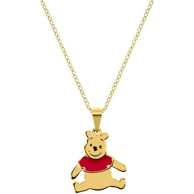 Disney Gold Plated Sterling Silver Winnie The Pooh Pendant