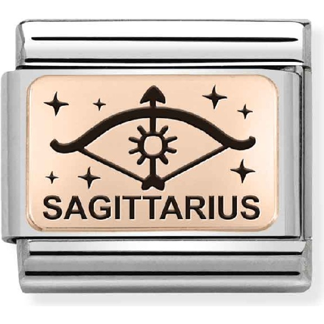 Nomination Classic Rose Gold Star-Sign Sagittarius Zodiac Charms
