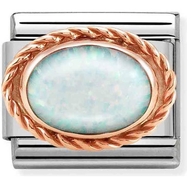 Nomination CLASSIC Composable Rose Gold White Opal Bracelet 030000 + 430507/07 - Two Colour