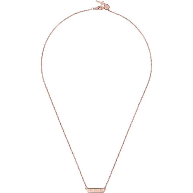 Ted Baker SCARL Rose Gold Tone Crystal Sparkle Bar Necklace TBJ2980-24-02
