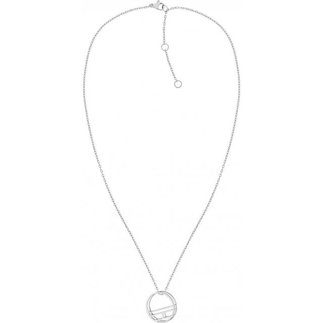 Tommy Hilfiger Stainless Steel Open Circle Logo Pendant 2780323 - Silver