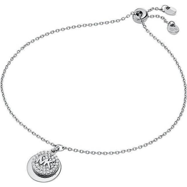 Michael Kors Brilliance Sterling Silver 7" Disc Bracelet