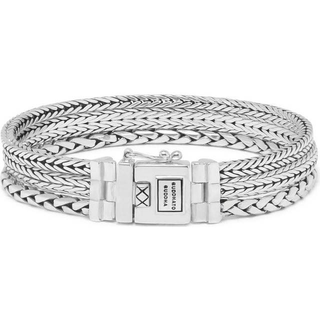 Buddha To Buddha Silver Triple Mini Silver Bracelet J104 F