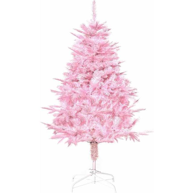 HOMCOM 4FT Artificial Christmas Tree w/ Automatic Open for Home Party Pink
