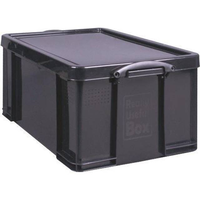 Really Useful 64L Recycled Plastic Storage Box Black 64Black R