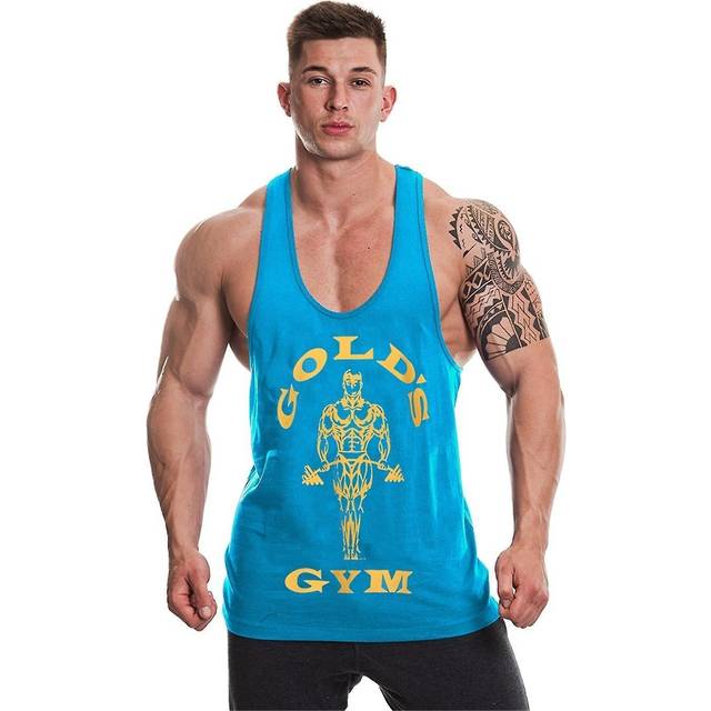 Golds Gym Muscle Joe Premium Stringer - Charcoal Marl, XL