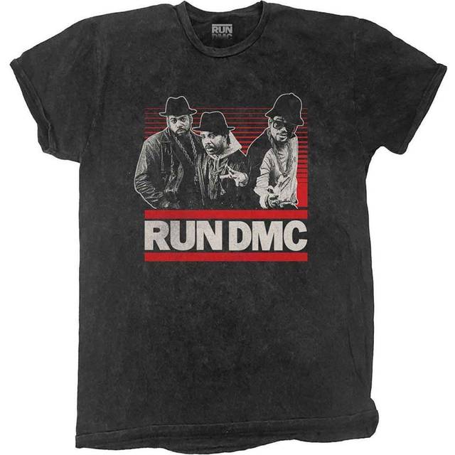 Run DMC - Gradient Bars Dip Dye - T-Shirt - black - XL - 100% Cotton,Jersey