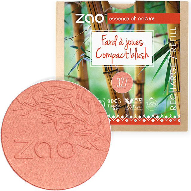 ZAO Økologisk Compact Blush, 323 Dark Purple, Refill, 9 g