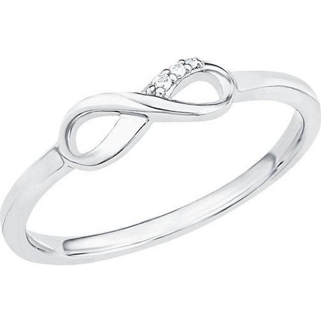 s.Oliver Ring 925 Sterling Silver Dam Ringar, med Zirconia synth, Silver, Infinity, Kommer i smycken presentförpackning, 2017250