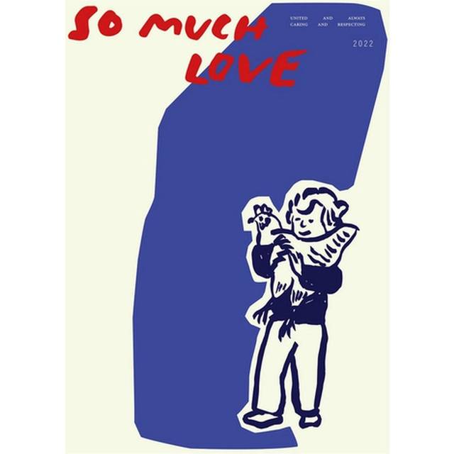 So Much Love / Chicken Poster 30x40 cm
