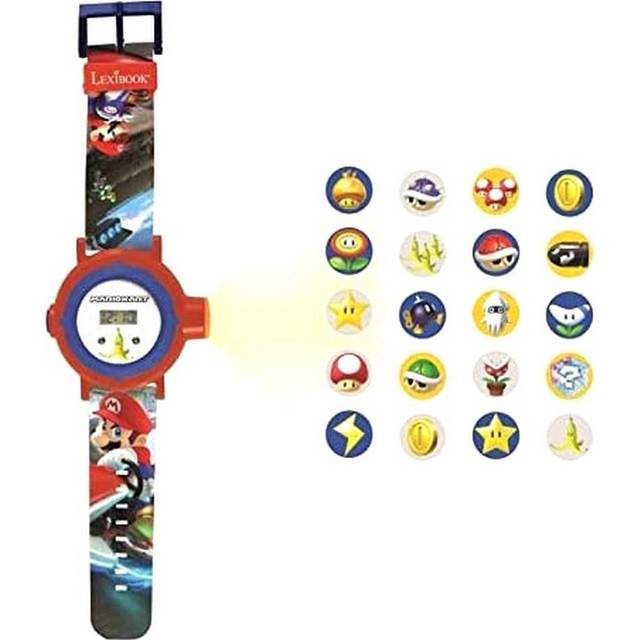 Lexibook Adjustable Projection Childrens Watch with Digital Screen - Super Mario - Multicoloured