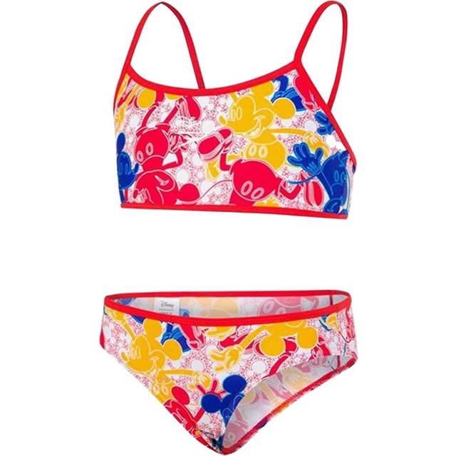 Speedo Girls All Over Print Disney Mickey Mouse Junior Two Pieces Swimsuit 8 08111C820 - Multicolour - Size 7-8Y