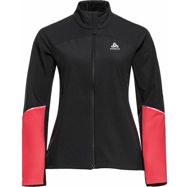 Odlo Jacket Engvik W Längdskidjacka Black/Poppy Red, S (S)