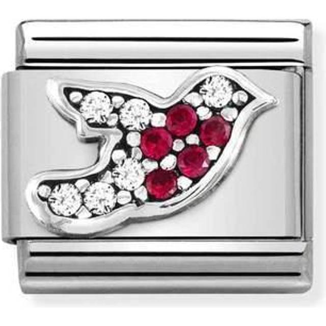 Nomination Classic Silver CZ Robin Animal Charms