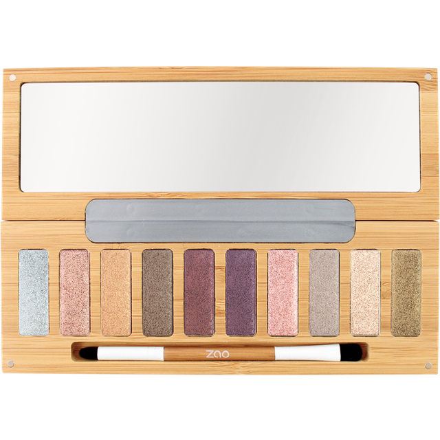ZAO Økologisk Ultra Shiny Eyeshadow Palette, 10 x 1,3 g