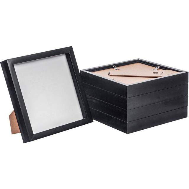 Nicola Spring - 3D Box Photo Frames - Black (22.5cm H x 22.5cm W x 3.5cm D)