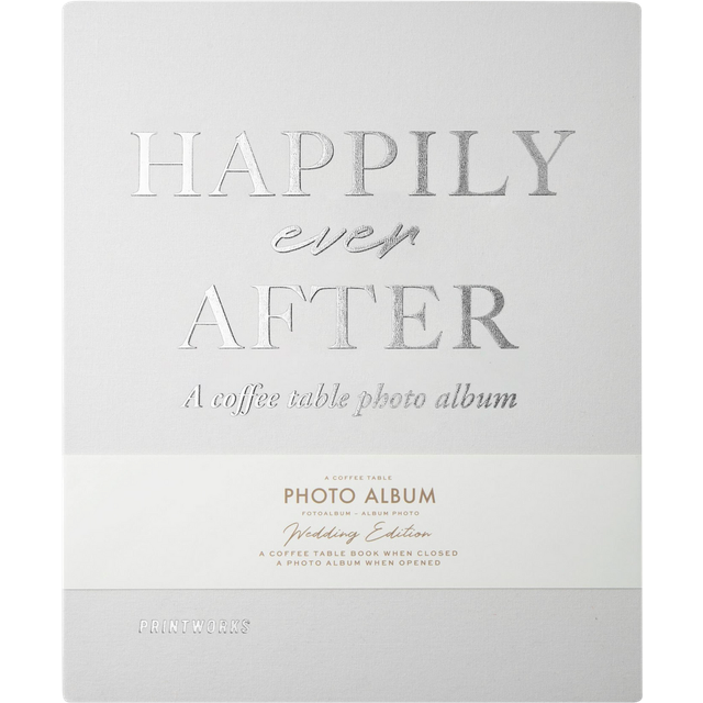 PRINTWORKS Happily Ever After Wedding Photo Album, White