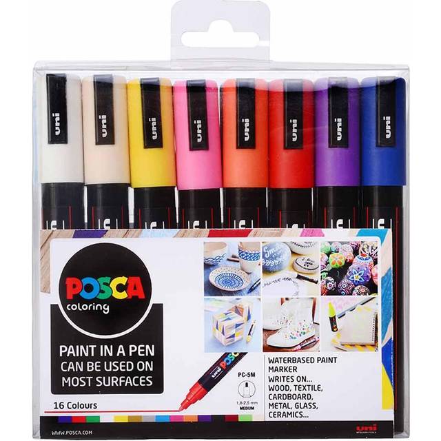 Posca Paint Marker PC-5M 1.8-2.5mm Set of 16