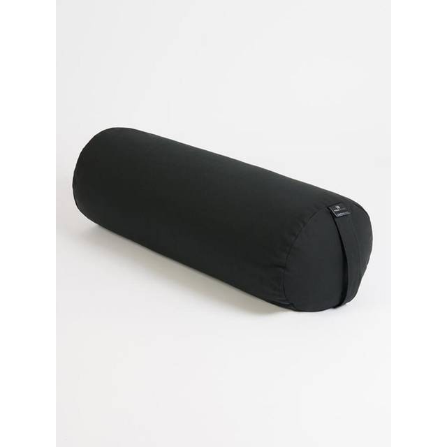Yoga Studio European Organic Buckwheat Bolster - Black | Healf