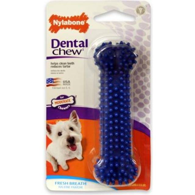 Interpet NX934PEU Nylabone tuggleksak för medium tugg, tandvårdssoffa – kycklinggaffel, S