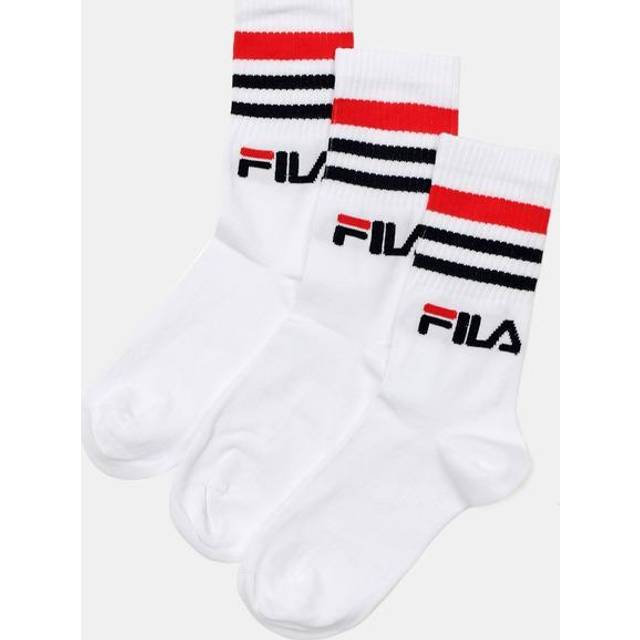 Fila Pack-3 High-top socks F9505 unisex - Black Cotton - Size UK 5.5-8