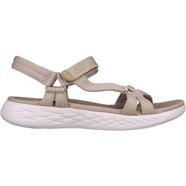 Skechers On-the-go 600 Brilliancy Sportsandaler för kvinnor, Naturligt, 38 EU