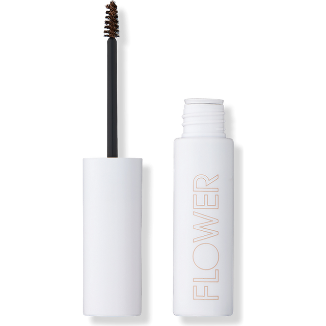 Eyebrow gel By FLOWER Beauty FIBER FIX BROW gEL Tinted Brow Mascara & Fixative for Eyebrows Vegan & cruelty-Free (Brunette)