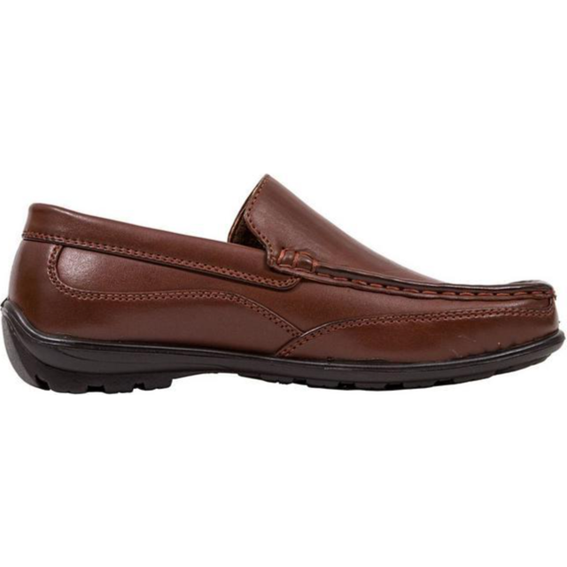 Deer Stags Boy's Booster Loafer  Dark Luggage  7 Big Kid