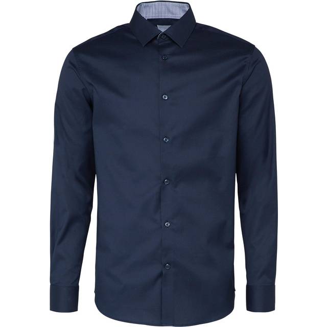 Shirt Selected New-mark manches longues slim - Bleu - M