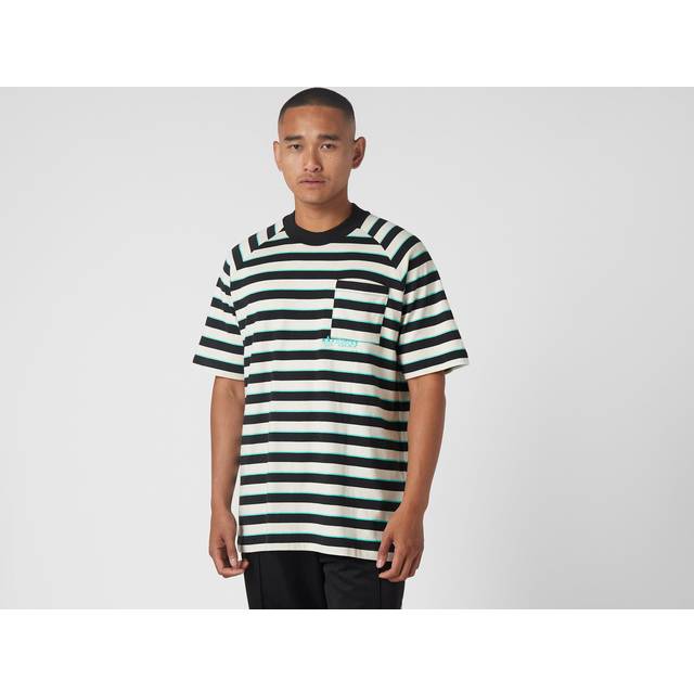 adidas originals Pocket Stripe Round Neck Short Sleeve Orange HT1663 - Default Color - L