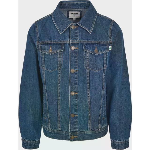 Urban Classics - Organic Basic Denim Black Washed - Jeans Jacket - black - S - 100% Cotton,Denim