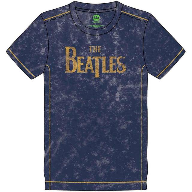 The Beatles - Drop T Logo Snow Wash - T-Shirt - black - S - 100% Cotton,Jersey