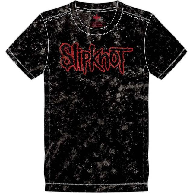 Slipknot 'Logo' (Blue) Snow Wash T-Shirt (Small)