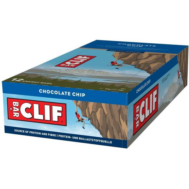 Clif Natural Energy Bar 68g - Pack of 12 - Chocolate Chip 68g - Pack of 12