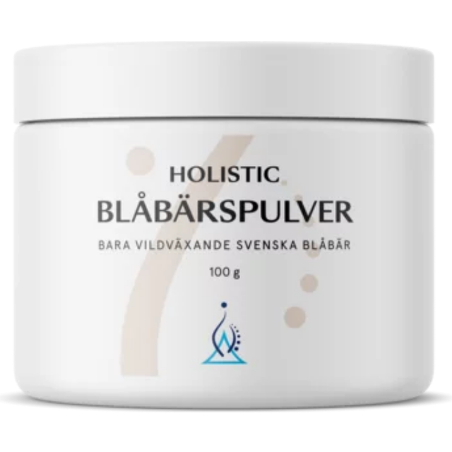 Blåbärspulver, 100 g - Holistic