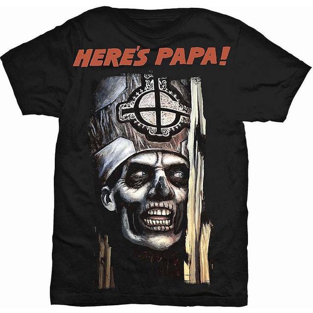 Ghost 'Here's Papa Nun' (Black) T-Shirt (Small)