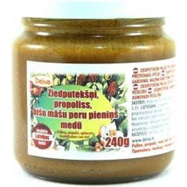 Pollen, propolis och bidrottningsgelé i honung 240g