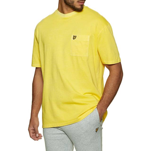 Lyle & Scott - Pigment Dye Dark Navy - T-Shirt - blue - M - 100% Cotton,Jersey